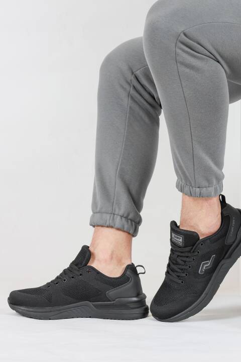 32414 Siyah Erkek Sneaker Günlük Spor Ayakkabı - 4