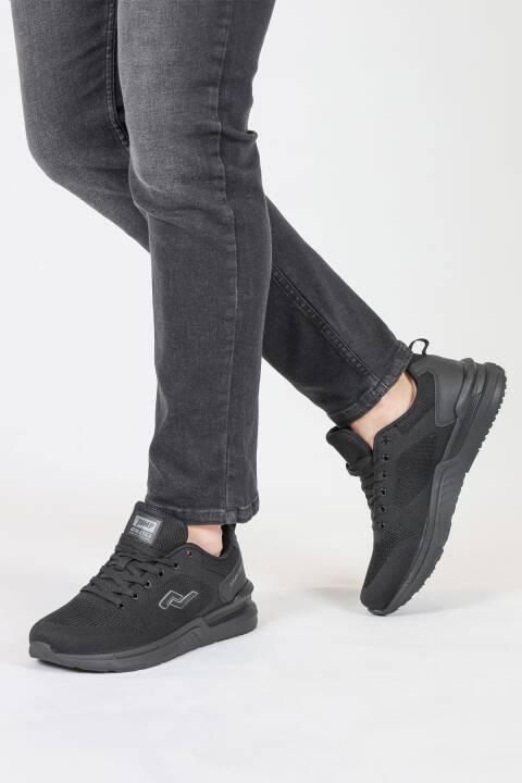 32414 Siyah Erkek Sneaker Günlük Spor Ayakkabı - 5