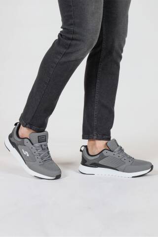32427 Gri Erkek Sneaker Günlük Spor Ayakkabı - 3