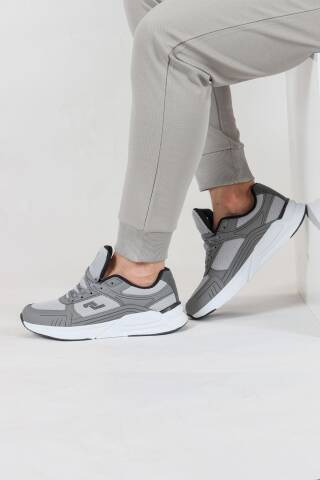 32438 Gri Erkek Sneaker Günlük Spor Ayakkabı - 3