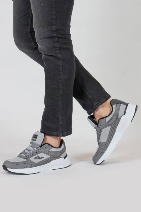 32438 Gri Erkek Sneaker Günlük Spor Ayakkabı - 5