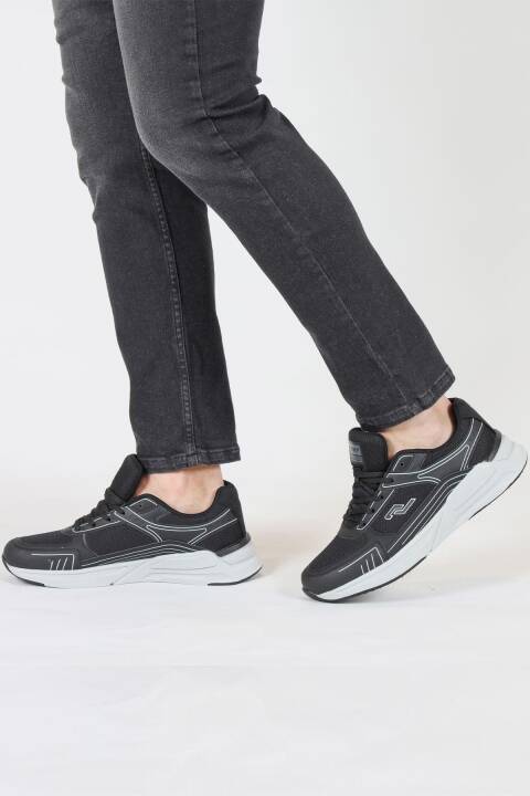 32438 Siyah Erkek Sneaker Günlük Spor Ayakkabı - 2