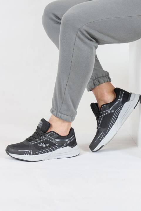 32438 Siyah Erkek Sneaker Günlük Spor Ayakkabı - 5