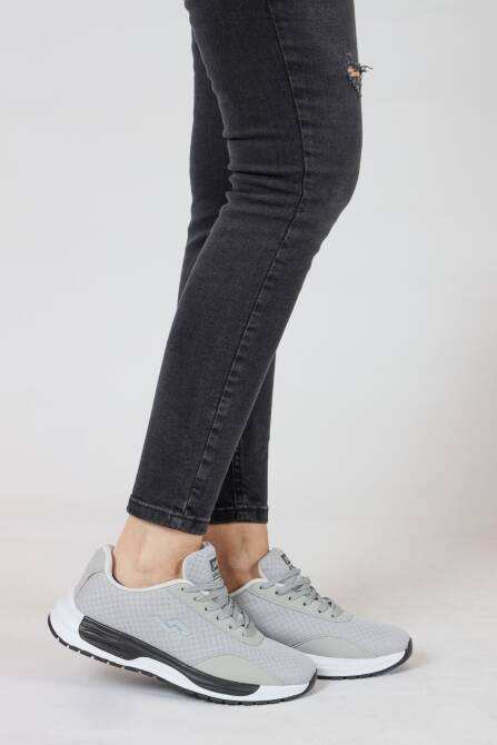 32747 Gri Kadın Sneaker Günlük Spor Ayakkabı - 3