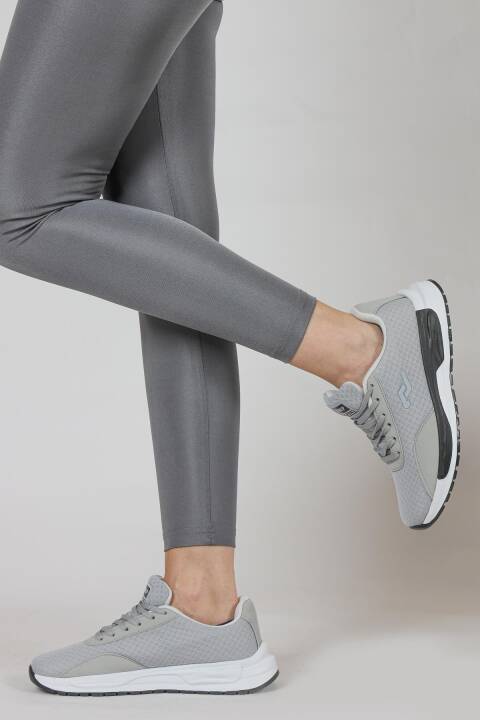 32747 Gri Kadın Sneaker Günlük Spor Ayakkabı - 4