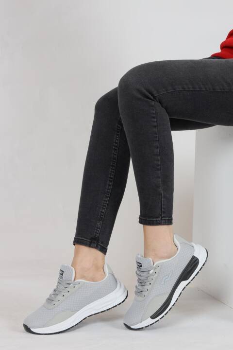 32747 Gri Kadın Sneaker Günlük Spor Ayakkabı - 5