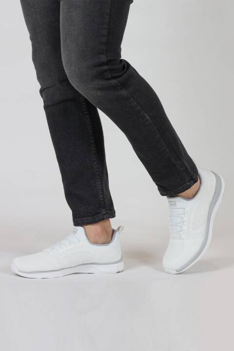 34635 Beyaz Erkek Sneaker Günlük Spor Ayakkabı - 3
