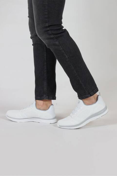 34635 Beyaz Erkek Sneaker Günlük Spor Ayakkabı - 5