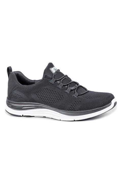 34635 Siyah - Beyaz Erkek Sneaker Günlük Spor Ayakkabı - 1