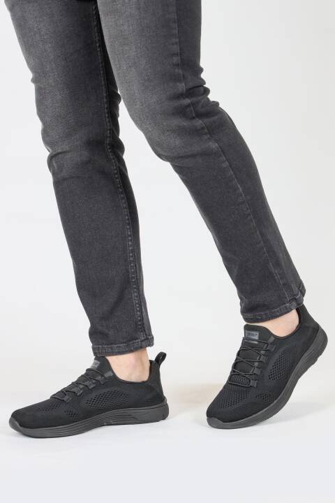 34635 Siyah Erkek Sneaker Günlük Spor Ayakkabı - 5