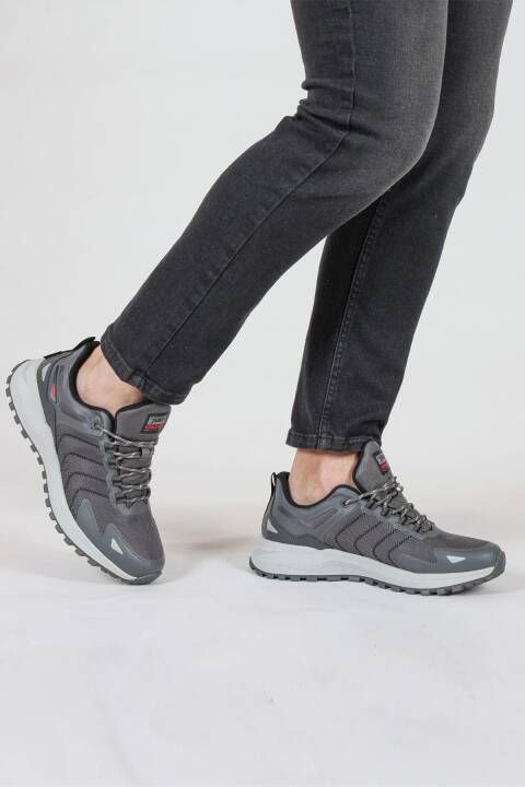 34650 Gri Erkek Sneaker Günlük Spor Ayakkabı - 3