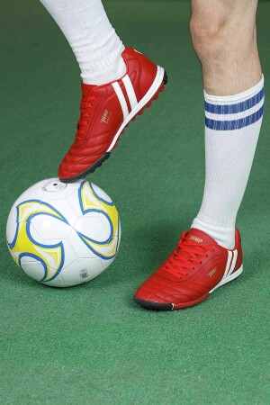 13258 Kırmızı Halı Saha Krampon Futbol Ayakkabısı - 4