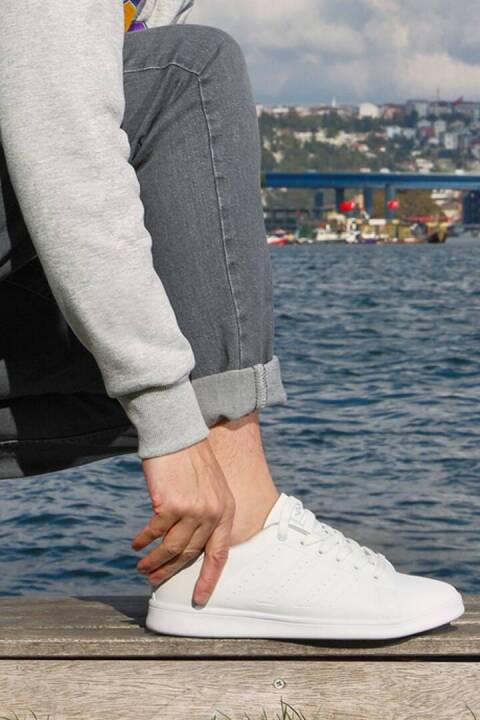 15307 Beyaz Erkek Sneaker Günlük Spor Ayakkabı - 2