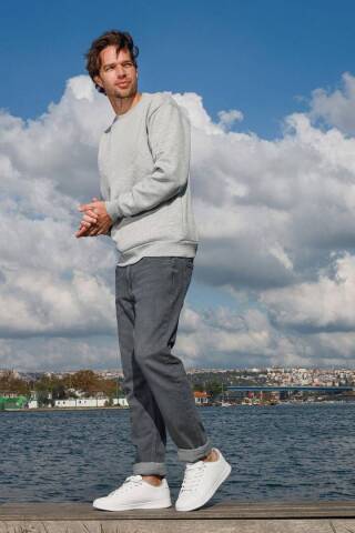 15307 Beyaz Erkek Sneaker Günlük Spor Ayakkabı - 5