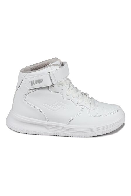 16308 Yüksek Bilekli Beyaz Kadın Sneaker Günlük Spor Ayakkabı - 1