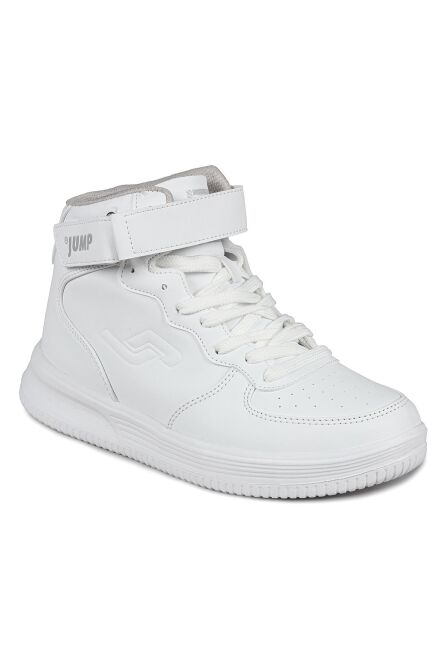 16308 Yüksek Bilekli Beyaz Kadın Sneaker Günlük Spor Ayakkabı - 5