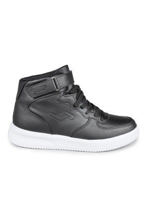 16308 Yüksek Bilekli Siyah - Beyaz Kadın Sneaker Günlük Spor Ayakkabı - 1