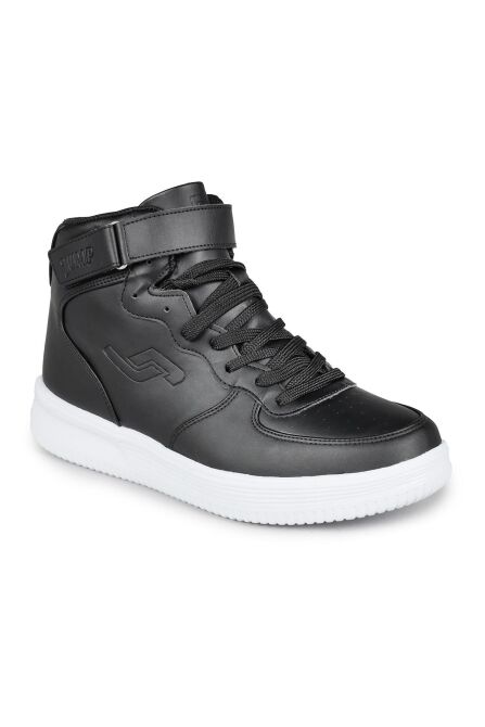 16308 Yüksek Bilekli Siyah - Beyaz Kadın Sneaker Günlük Spor Ayakkabı - 6