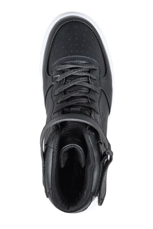 16308 Yüksek Bilekli Siyah - Beyaz Kadın Sneaker Günlük Spor Ayakkabı - 7