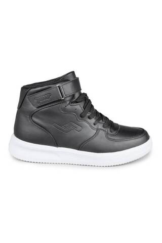 16309 Yüksek Bilekli Siyah - Beyaz Erkek Sneaker Günlük Spor Ayakkabı - Jump