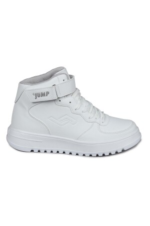 17308 Yüksek Bilekli Beyaz Kadın Sneaker Günlük Spor Ayakkabı - 1