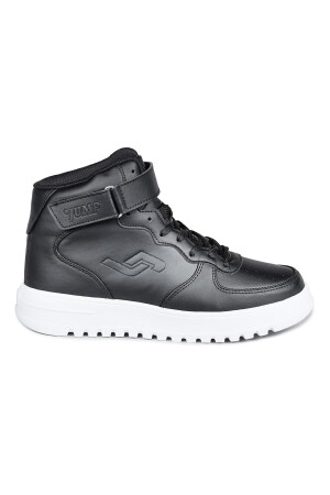 17308 Yüksek Bilekli Siyah - Beyaz Kadın Sneaker Günlük Spor Ayakkabı - 1