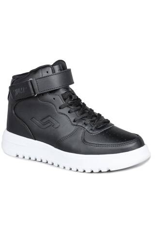 17308 Yüksek Bilekli Siyah - Beyaz Kadın Sneaker Günlük Spor Ayakkabı - Jump (1)
