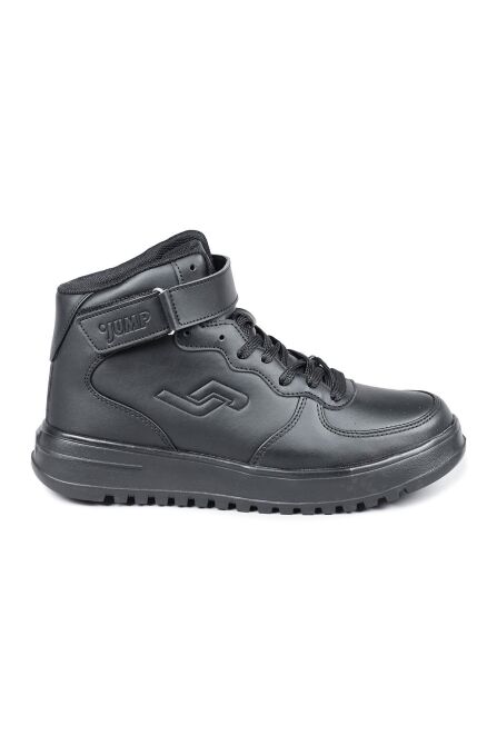 17308 Yüksek Bilekli Siyah Kadın Sneaker Günlük Spor Ayakkabı - 1