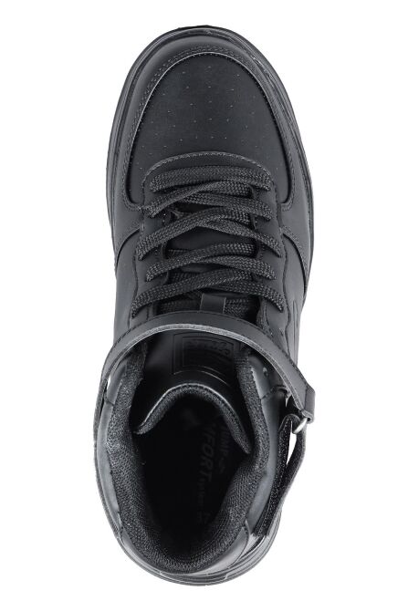 17308 Yüksek Bilekli Siyah Kadın Sneaker Günlük Spor Ayakkabı - 3
