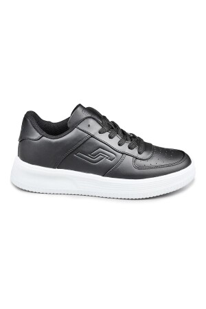 21516 Siyah - Beyaz Kadın Sneaker Günlük Spor Ayakkabı 