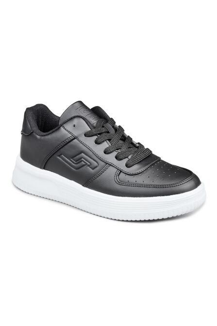 21516 Siyah - Beyaz Kadın Sneaker Günlük Spor Ayakkabı - 6