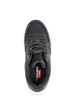 21516 Siyah - Beyaz Kadın Sneaker Günlük Spor Ayakkabı - 7