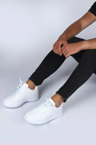 22233 Beyaz Erkek Sneaker Günlük Spor Ayakkabı - 4