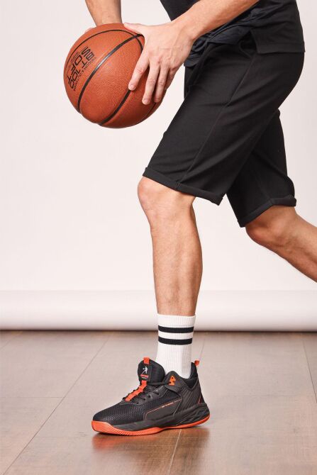 22501 Siyah - Turuncu Erkek Basketbol Spor Ayakkabısı - 4