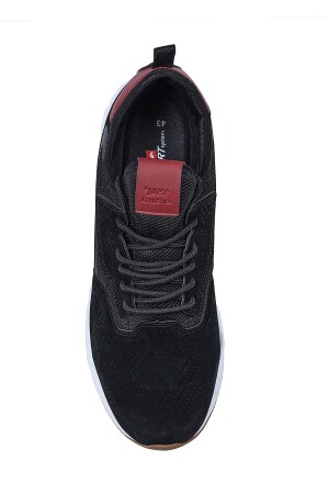 24670 Siyah - Bordo Erkek Sneaker Günlük Spor Ayakkabı - 6