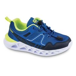 Jump 24742 Royal Mavi - Lacivert - Neon Yeşil Erkek Çocuk Spor Ayakkabı. 3