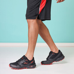 Jump - Jump 24810 Siyah - Kırmızı Erkek Outdoor Spor Ayakkabı (1)