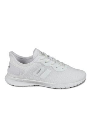 24853 Beyaz - Gümüş Rengi Kadın Sneaker Günlük Spor Ayakkabı 