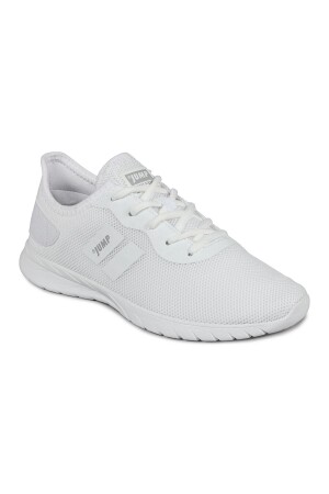 24853 Beyaz - Gümüş Rengi Kadın Sneaker Günlük Spor Ayakkabı - 5
