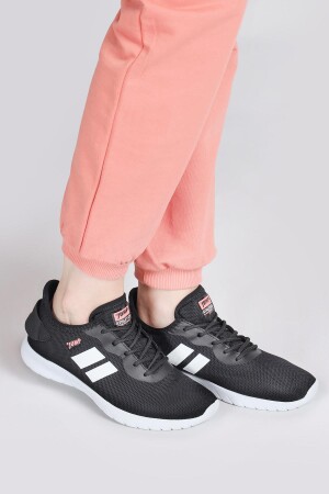 24853 Siyah - Beyaz Kadın Sneaker Günlük Spor Ayakkabı - 2