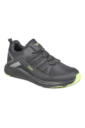 24865 Full Siyah - Neon Yeşil Erkek Sneaker Günlük Spor Ayakkabı - 5