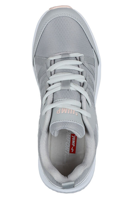24865 Gri - Somon Pembe Kadın Sneaker Günlük Spor Ayakkabı - 3