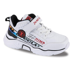 Jump - Jump 25792 Beyaz - Siyah - Kırmızı Uniseks Çocuk Spor Ayakkabı