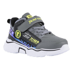 Jump - Jump 25792 Koyu Gri - Siyah - Neon Yeşil Uniseks Çocuk Spor Ayakkabı (1)
