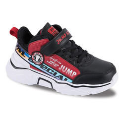Jump - Jump 25792 Siyah - Kırmızı Uniseks Çocuk Spor Ayakkabı