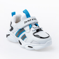 Jump - Jump 26056 Beyaz - Mavi - Siyah Uniseks Çocuk Spor Ayakkabı (1)
