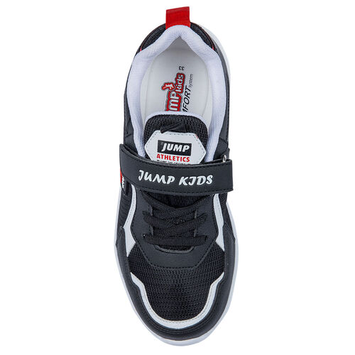 Jump 26093 Siyah - Beyaz - Kırmızı Uniseks Çocuk Spor Ayakkabı