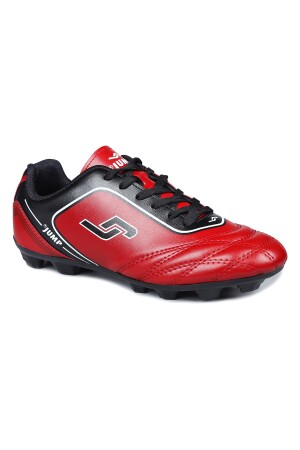 26752 Kırmızı - Siyah Çim Halı Saha Krampon Futbol Ayakkabısı - Jump (1)