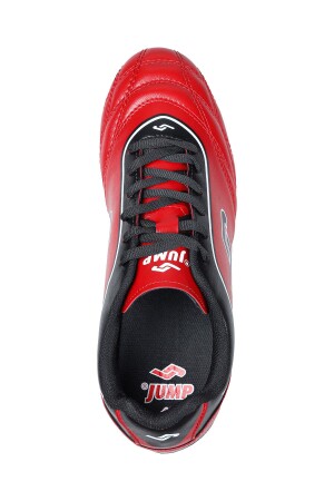26752 Kırmızı - Siyah Çim Halı Saha Krampon Futbol Ayakkabısı - 3