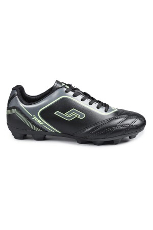 26752 Siyah - Neon Yeşil Çim Halı Saha Krampon Futbol Ayakkabısı - 1